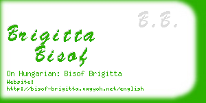 brigitta bisof business card